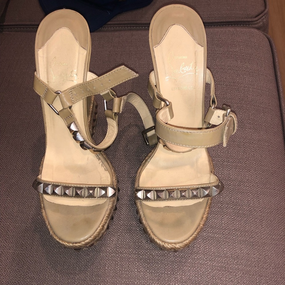 Louboutin Wedge Sandals